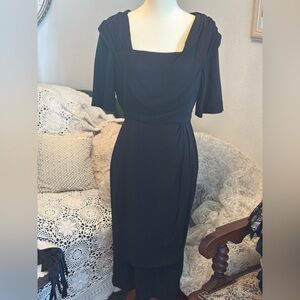 Vogue Black Long Sleeve Dress